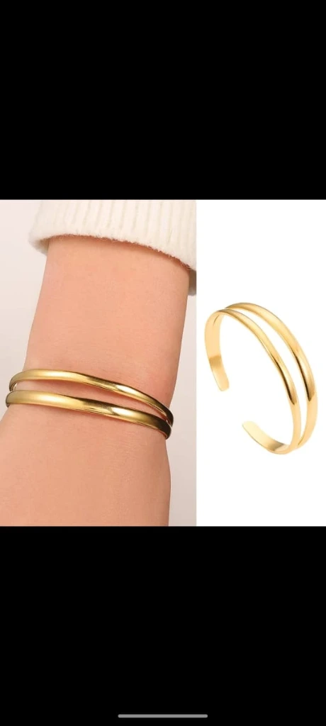 Twin Glow Cuff Bracelet